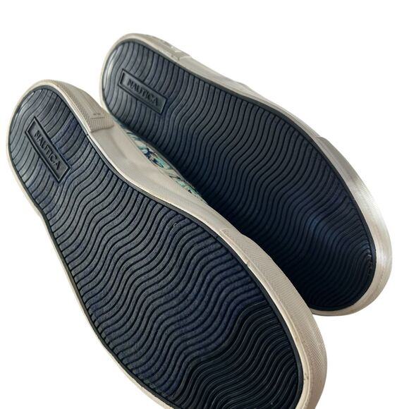 NEW Nautica SLIP ON Loafers Shoes Sneakers CANDLER Navy Palm - Men's Size 10 - Picture 8 of 9